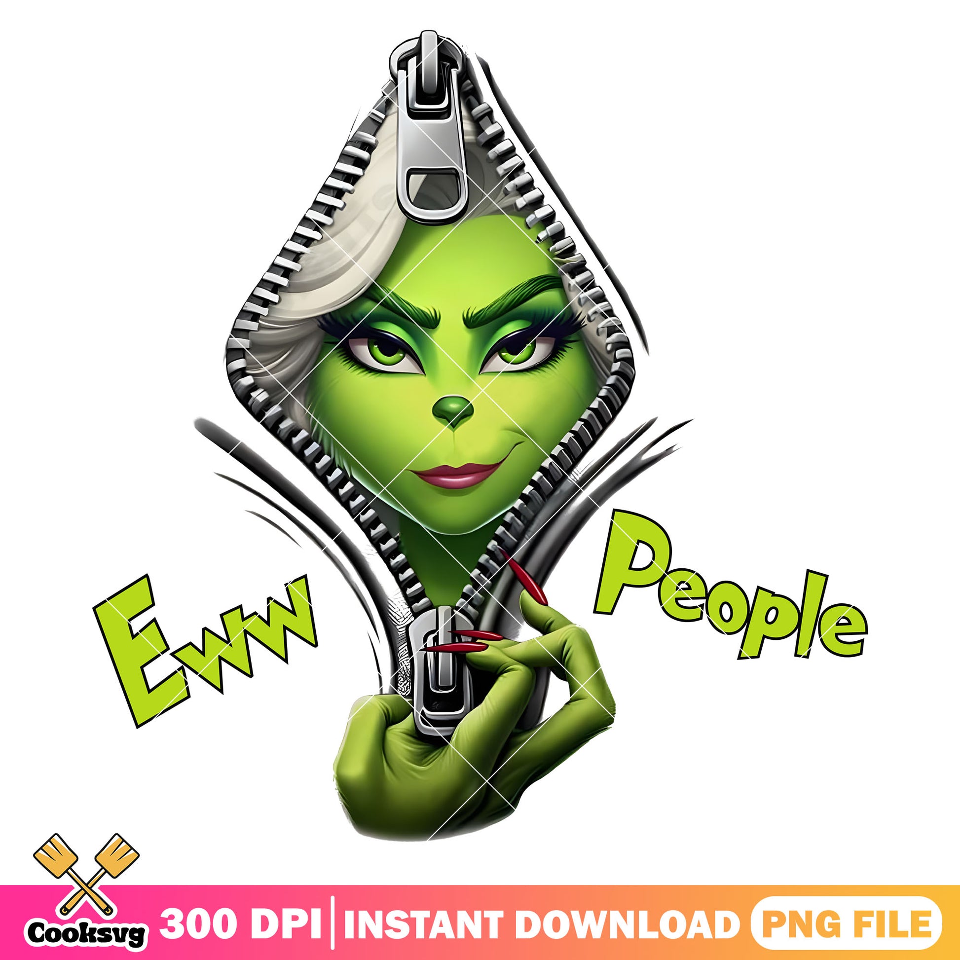 The grinch girl eww people png, grinch christmas png, grinch girl png