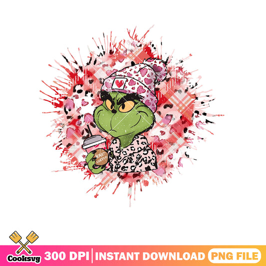 The grinch valentine vibes png, valentine vibes​ png, grinch valentine​ png