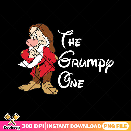 The grumpy one white png, snow white png, snow white dwarfs​ png