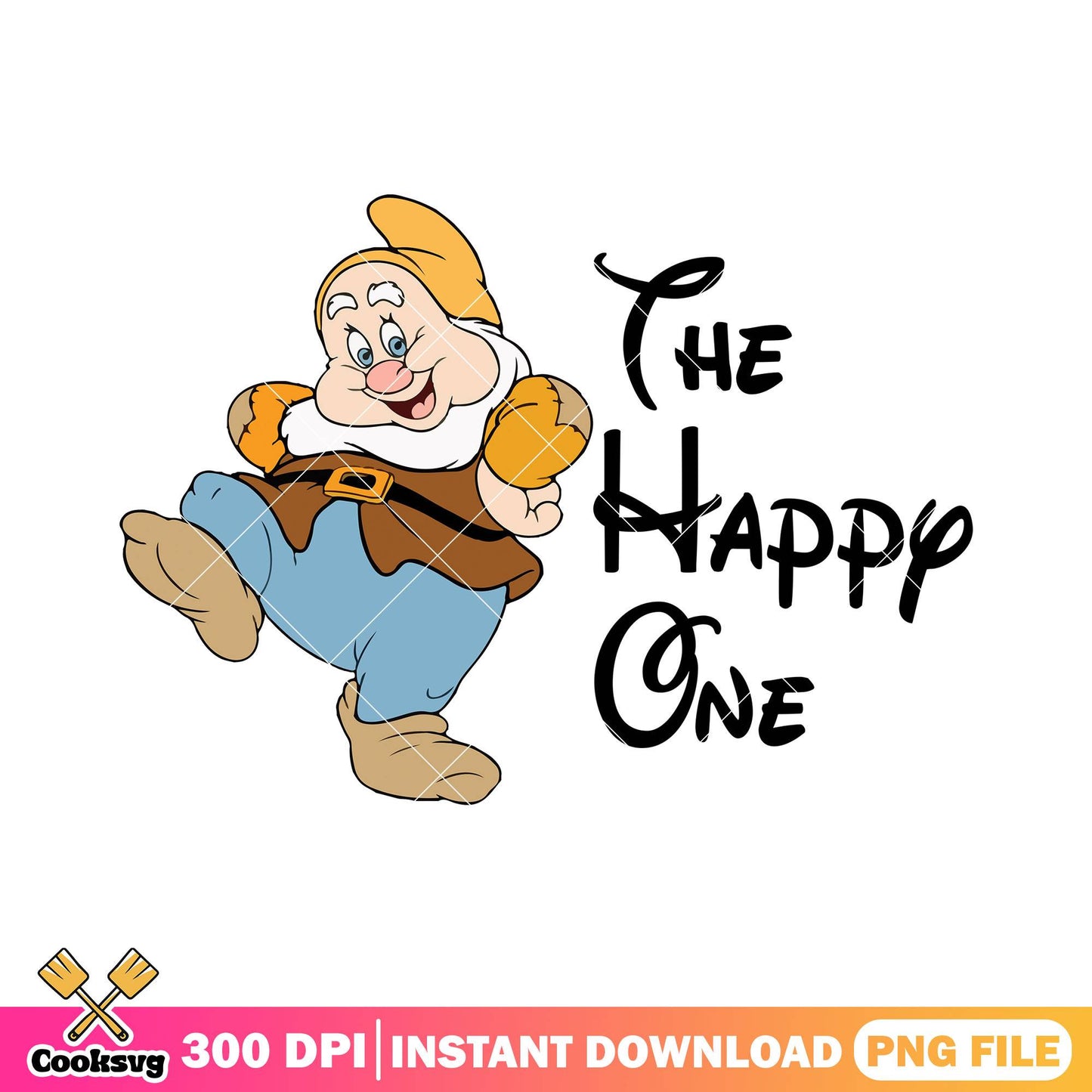 The happy one black png, snow white png, snow white dwarfs​ png
