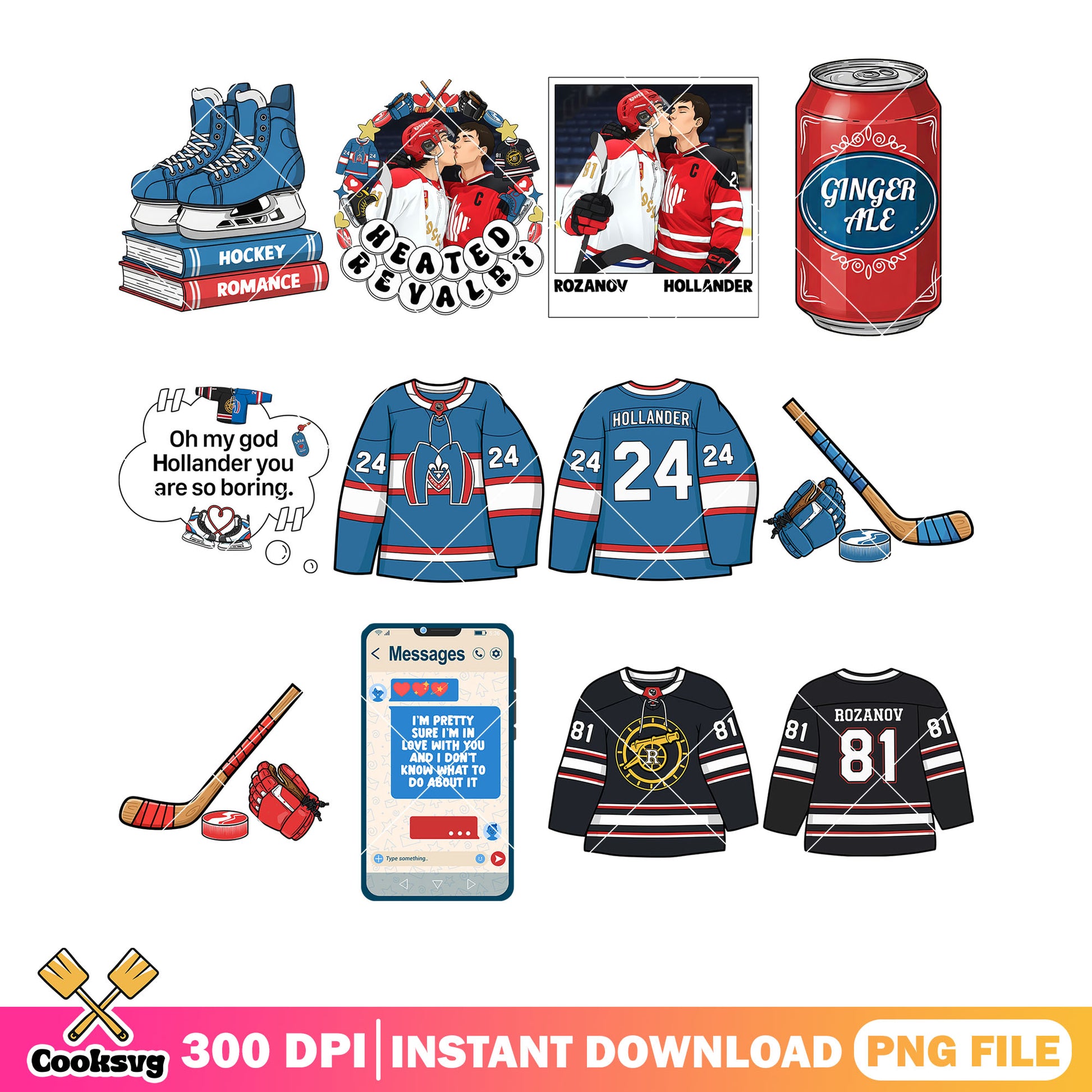 The heated collection png bundle, heated rivalry png, lgbt movies png