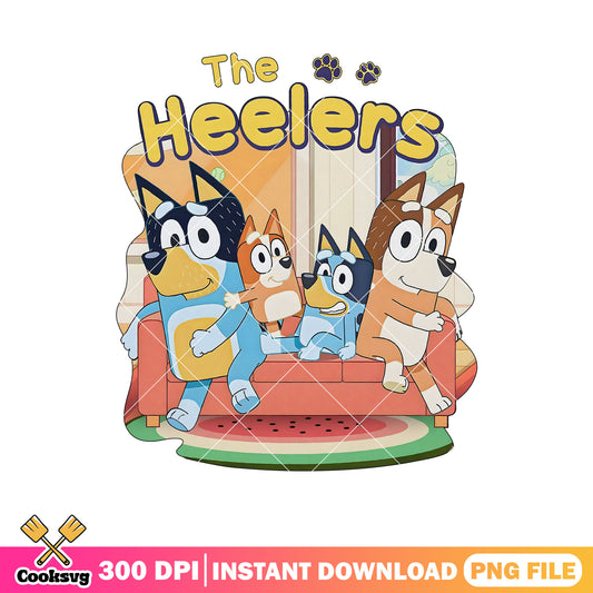 The heeler bluey family png, bluey episodes​ png, bluey costume​ png