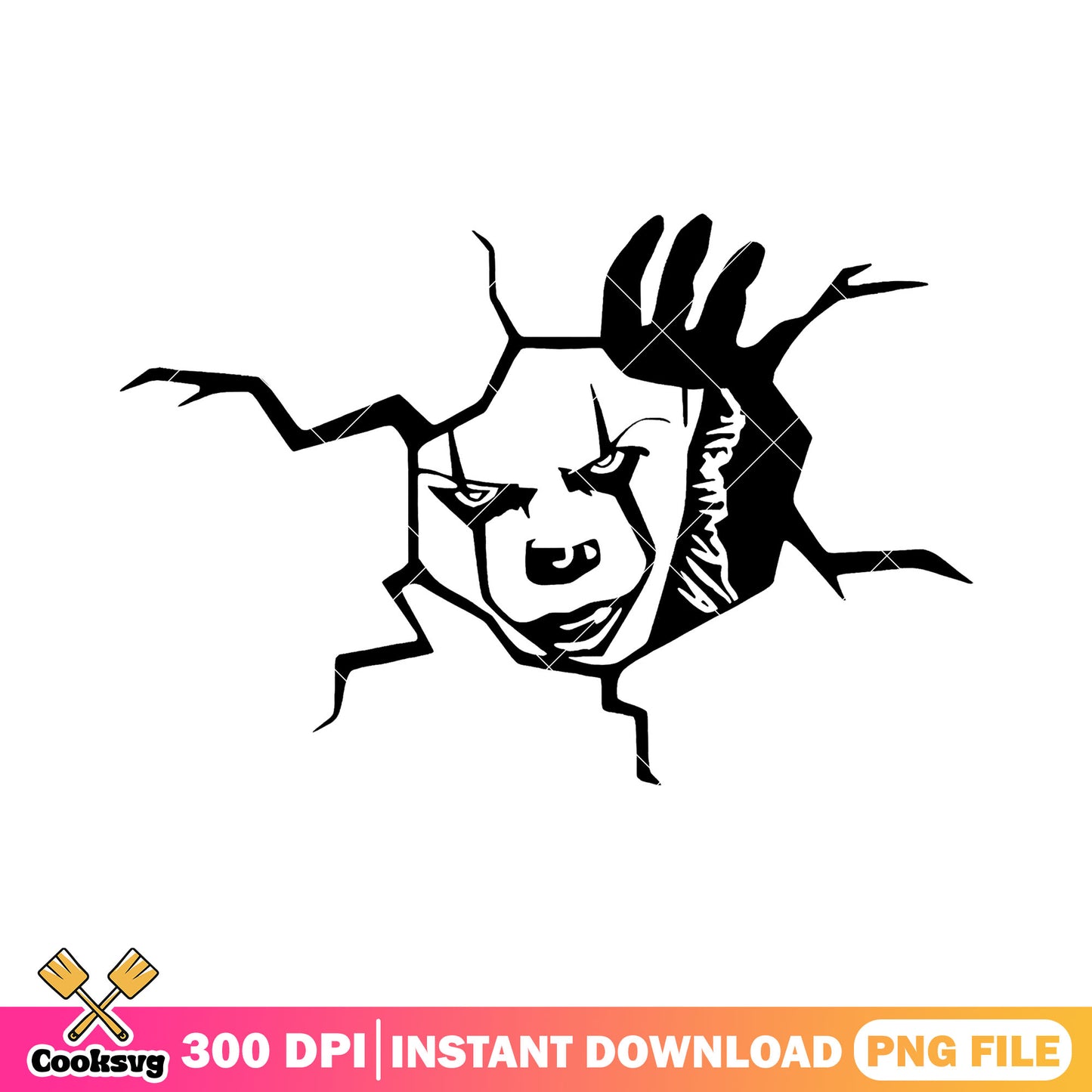 The horror clown pennywise face drawing png, horror drawings png