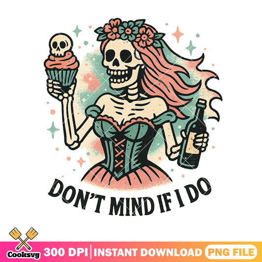 The jolly skeleton lady png, horror skeleton png, happy halloween png