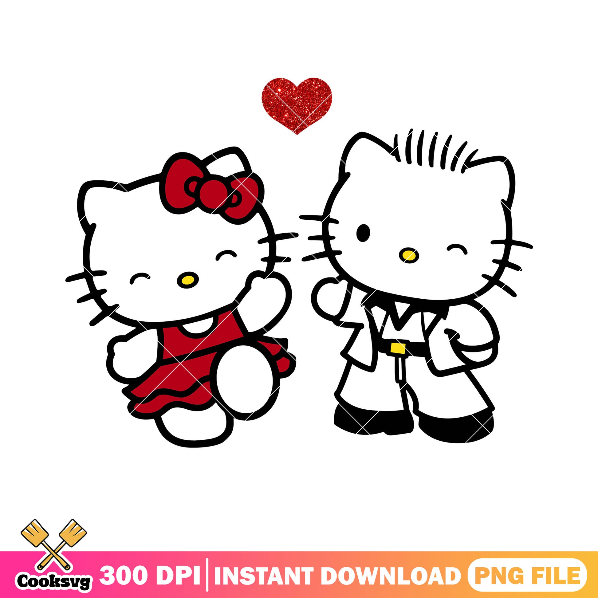 The kitty dancing poster valentine png, hello kitty png, valentines png
