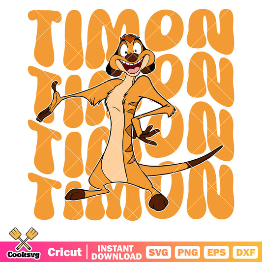 The lion king timon disney svg, disney lion king svg, lion king timon svg