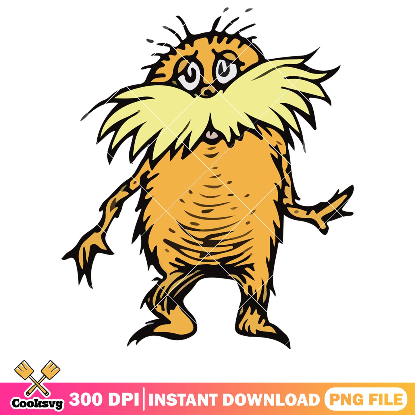 The lorax dr seuss cartoon png file, dr seuss cartoon png