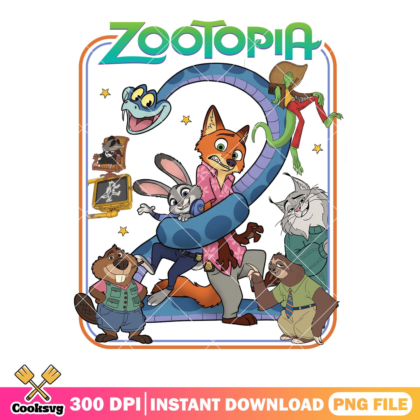 The lovely zootopia poster png, zootopia disney png, mr big png