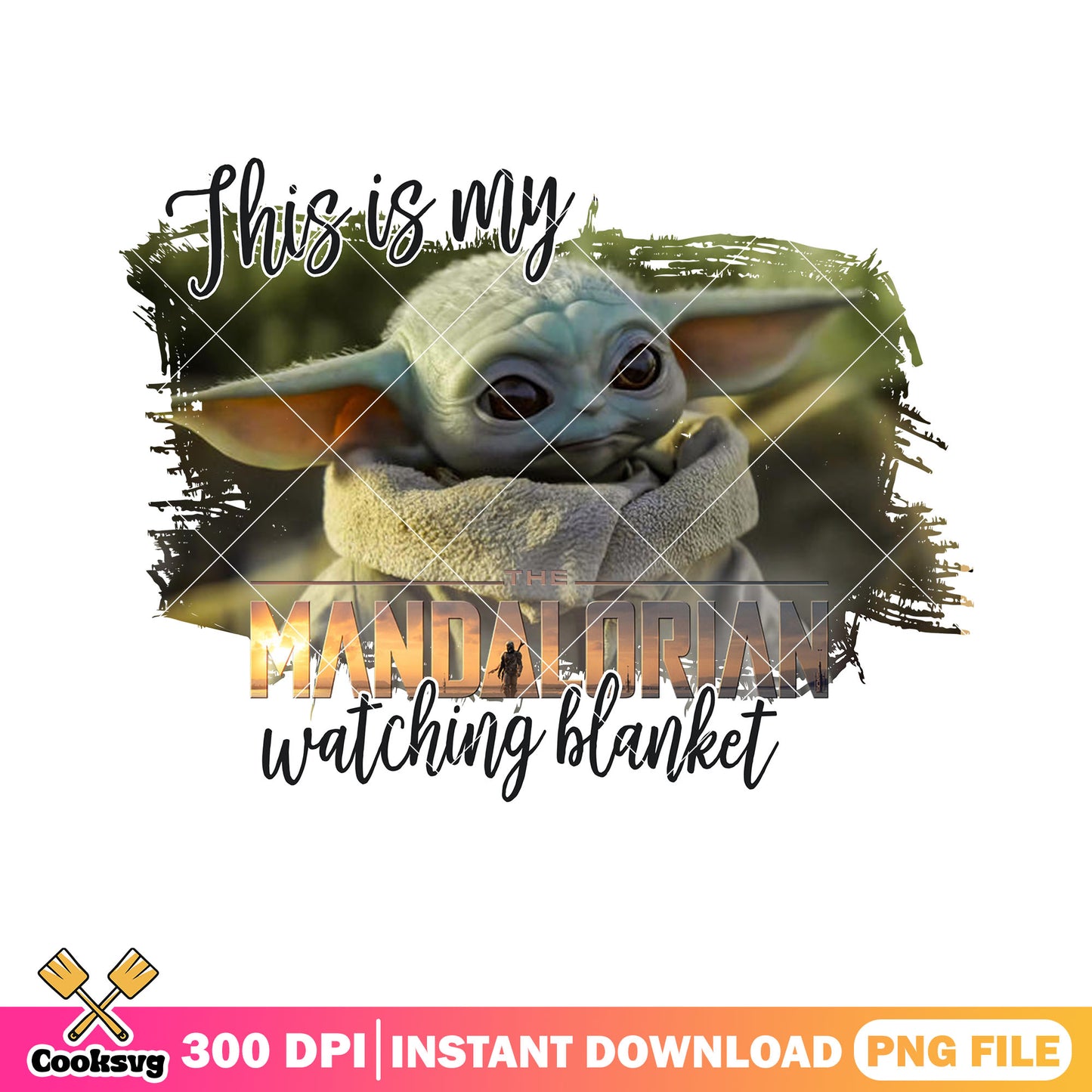 The mandalorian watching png, Mandalorian grogu​ png, grogu​ cute png