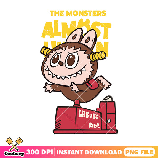 The monster almost hidden labubu png, labubu quotes png, labubu dolls png