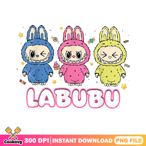 The monster labubu smiling png, dolls labubu png, labubu doll monster png