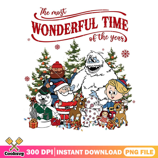 The most wonderful time of the year png, bigfoot png, christmas png