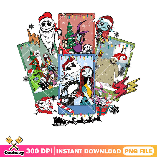 The night before christmas png, jack skelington png, christmas tree png