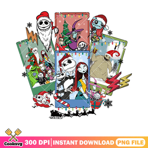 The nights monster christmas png, jack skelington png, christmas gifts png