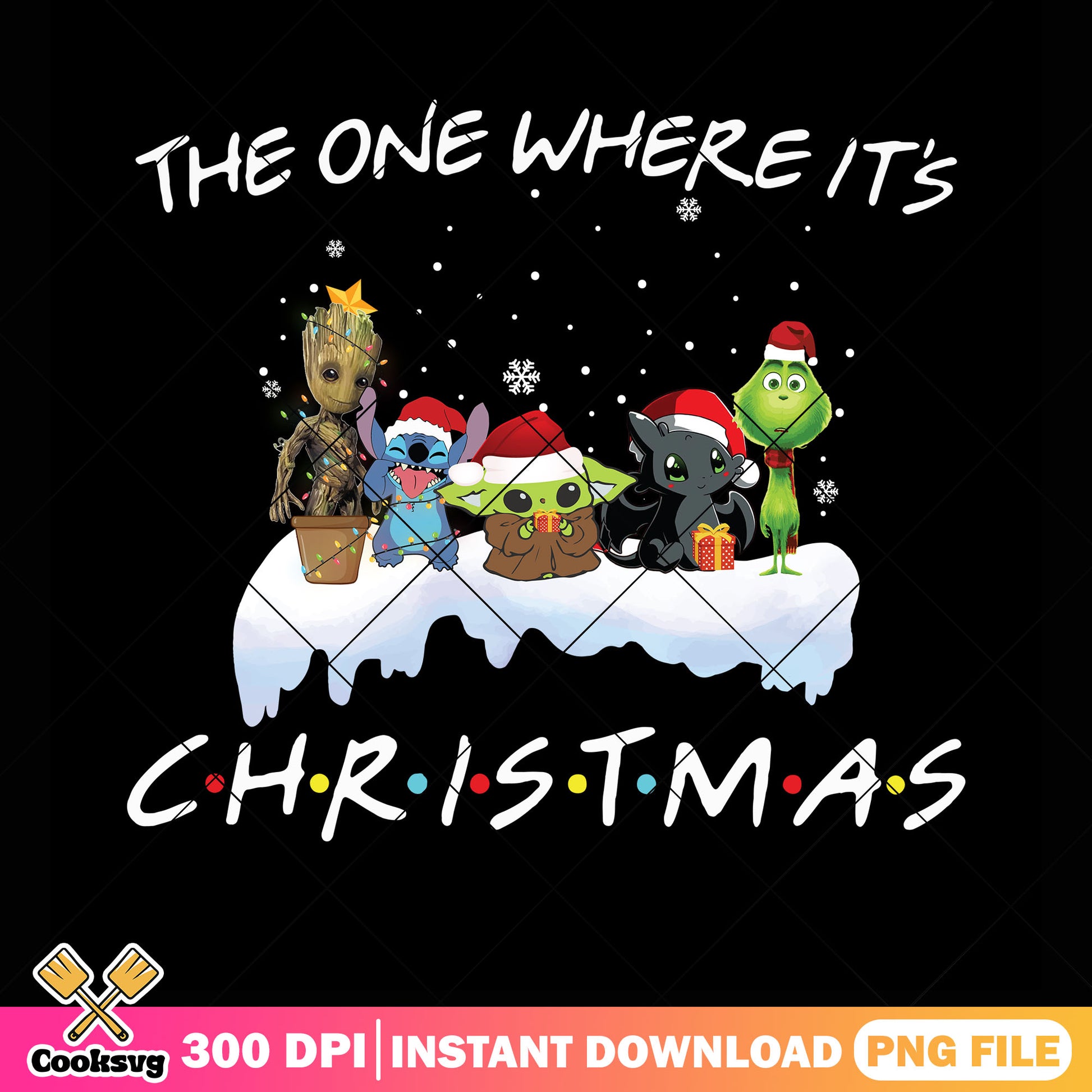 The one where its christmas png, the groot png, night fury​ png