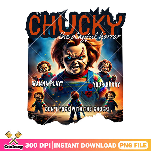 The playful horror wanna play png, chucky png, scary night png