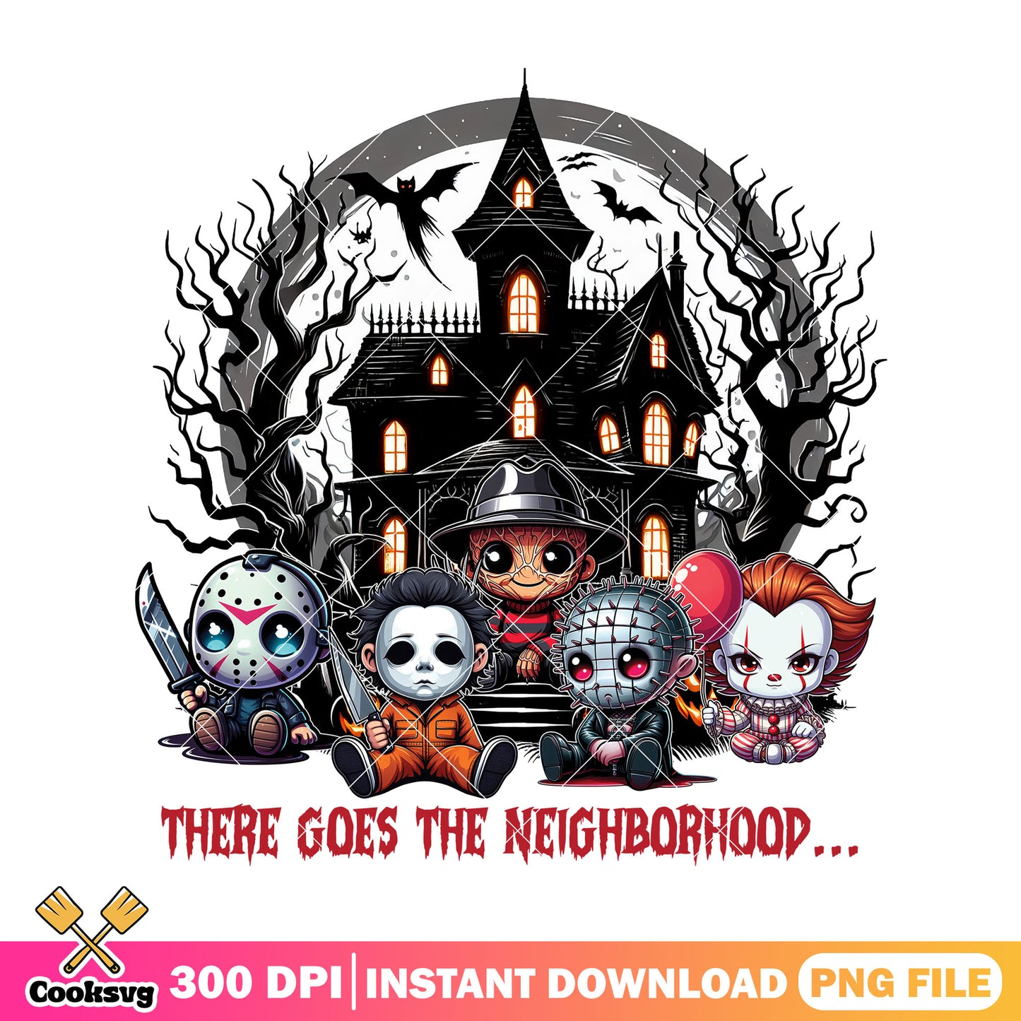 There goes the neighborhood png, horror killer png, halloween kills png