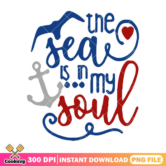 The sea is in my soul png, disney land png, disney world png