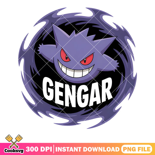 The shadow gengar poster png, pokemon festival png, pokemon gengar png