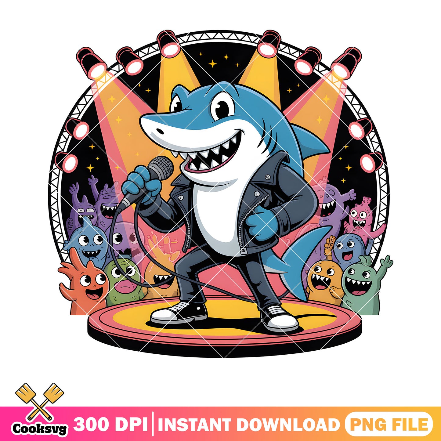 The singer shark poster png, bruce the shark png, finding nemo png