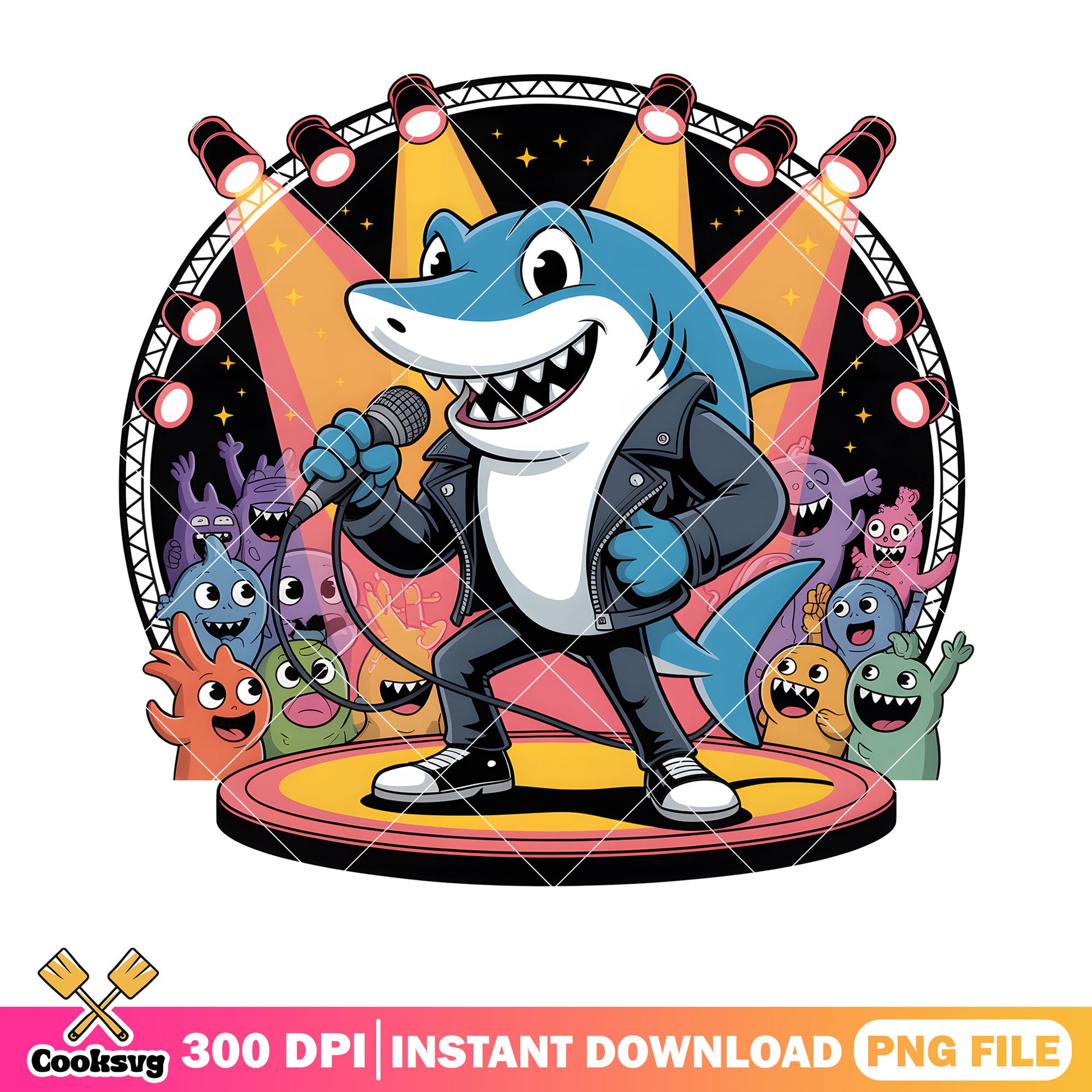 The singer shark poster png, bruce the shark png, finding nemo png