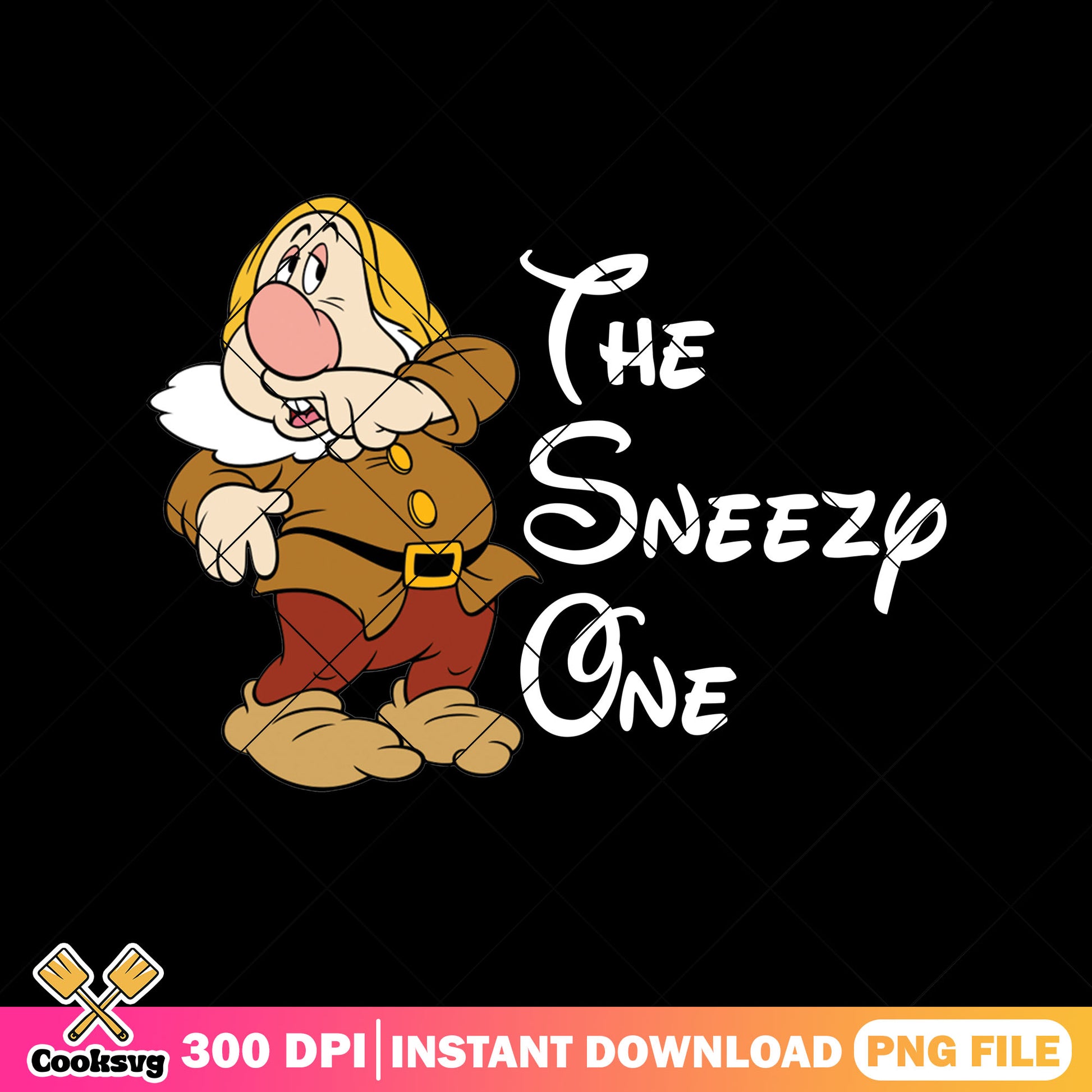 The sneezy one white png, snow white png, snow white dwarfs​ png