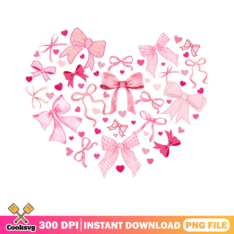 The valentine pink heart png, valentine gifts png, valentines bow png ...