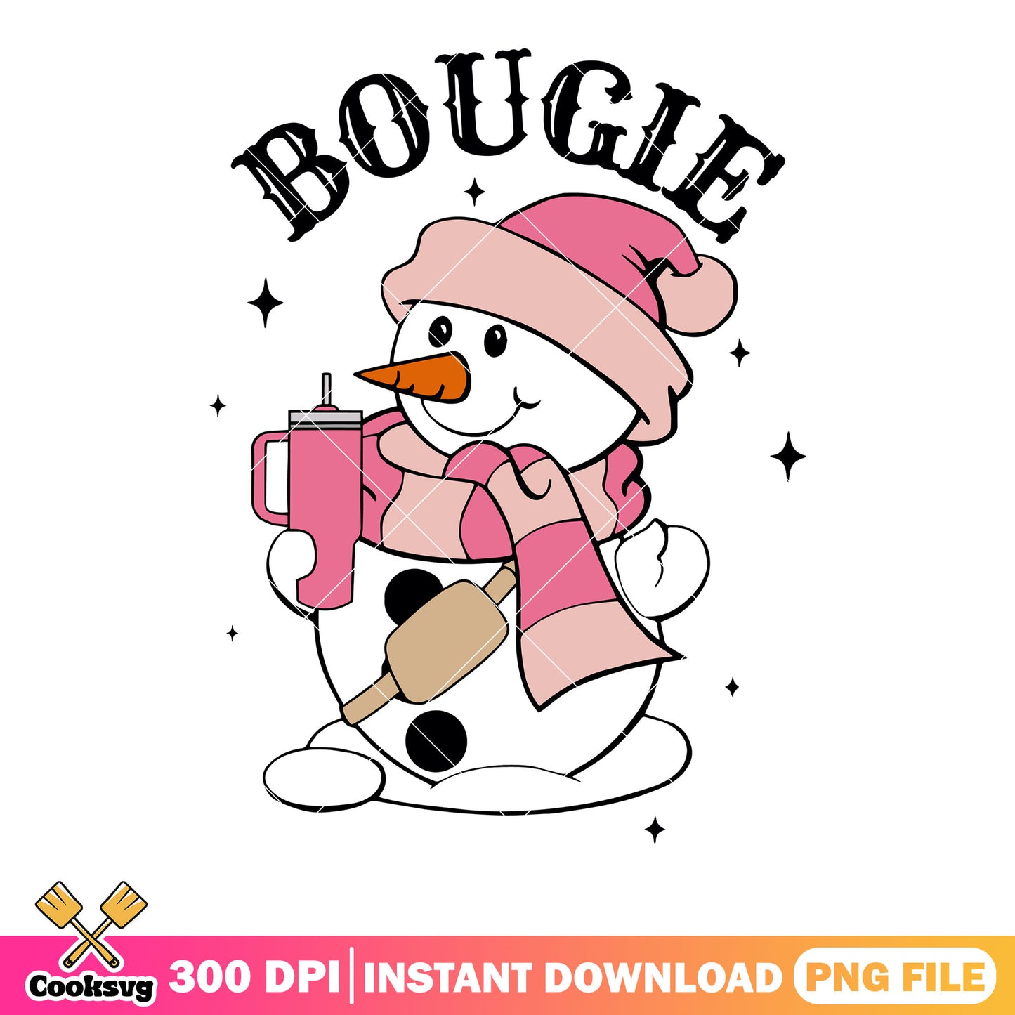 The xmas bougie snowman png, christmas vibes png, christmas coffee png