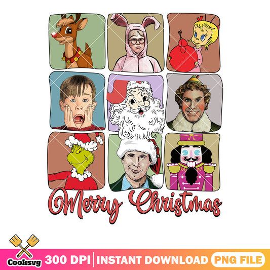 The xmas character santa png, buddy the elf png, cindy lou who png