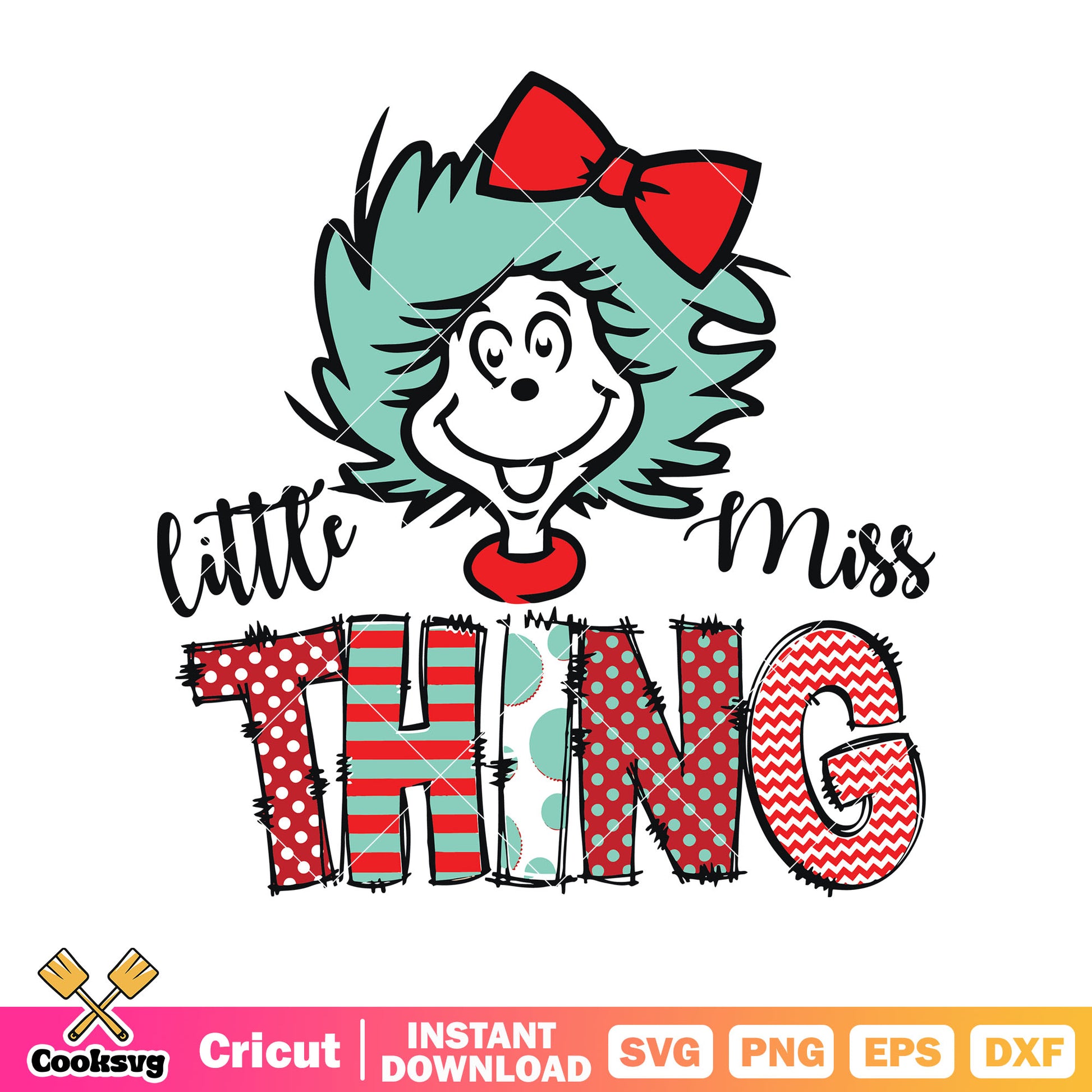 Thing one little miss thing svg, little miss thing svg, dr seuss svg