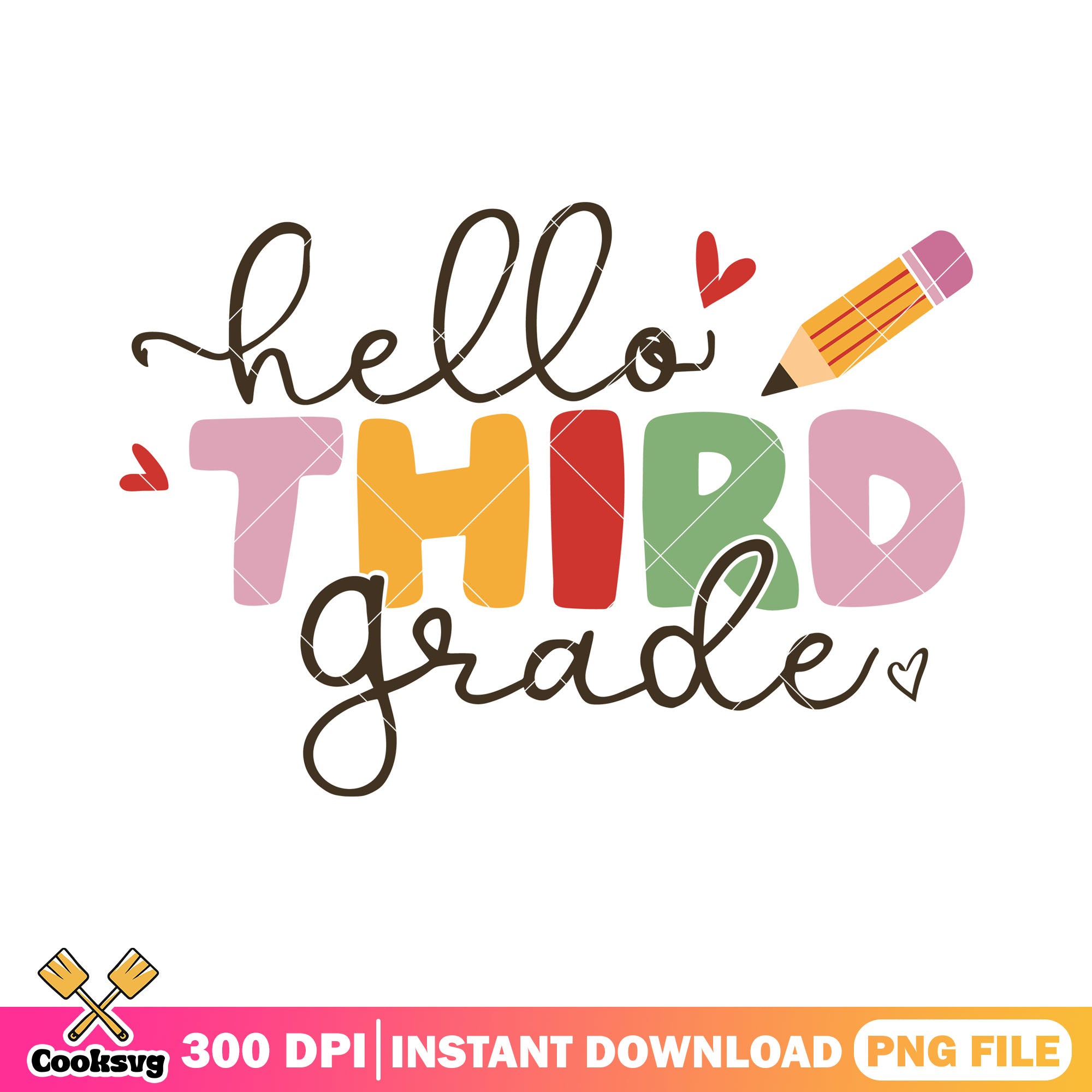 Grade Three Lettering Third grade font file png, colors alphabet png, back to school png ...