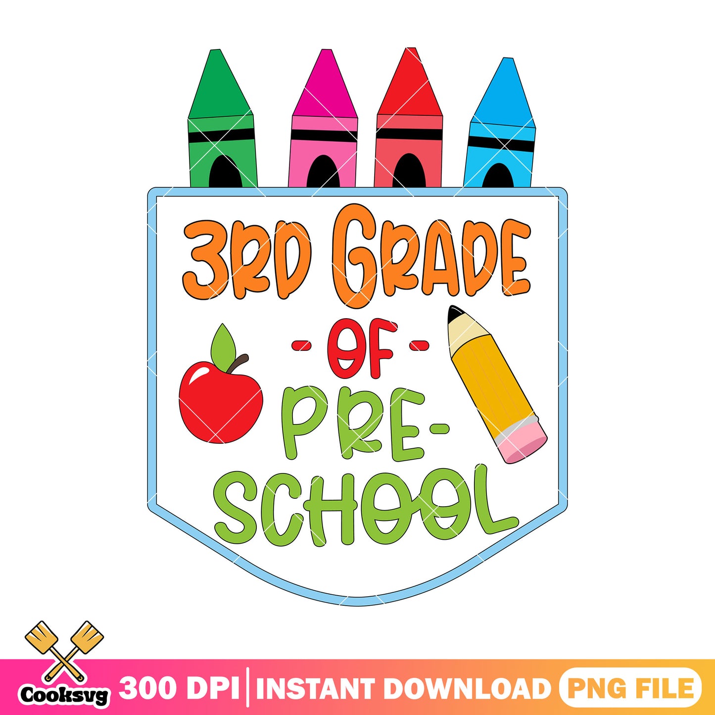 Third pre-school design png, 3rd grade png, welcome back to school png