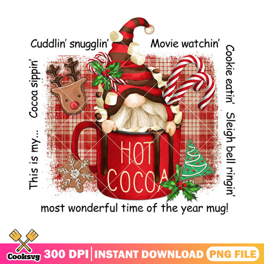 This is my cocoa sippin png, christmas holidays png, hot cocoa png