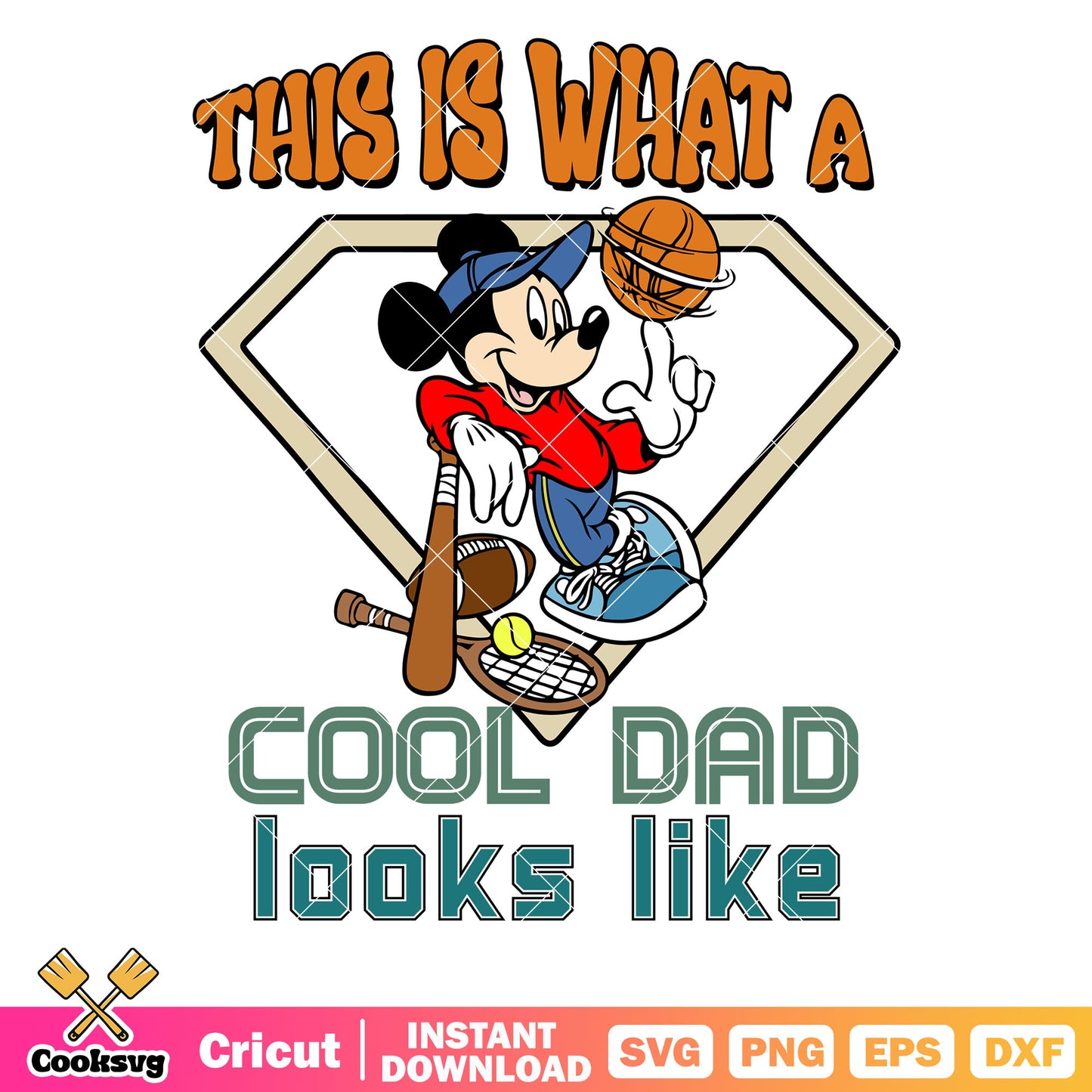 This is what a cool dad looks like svg, disney father day svg, disney dad svg