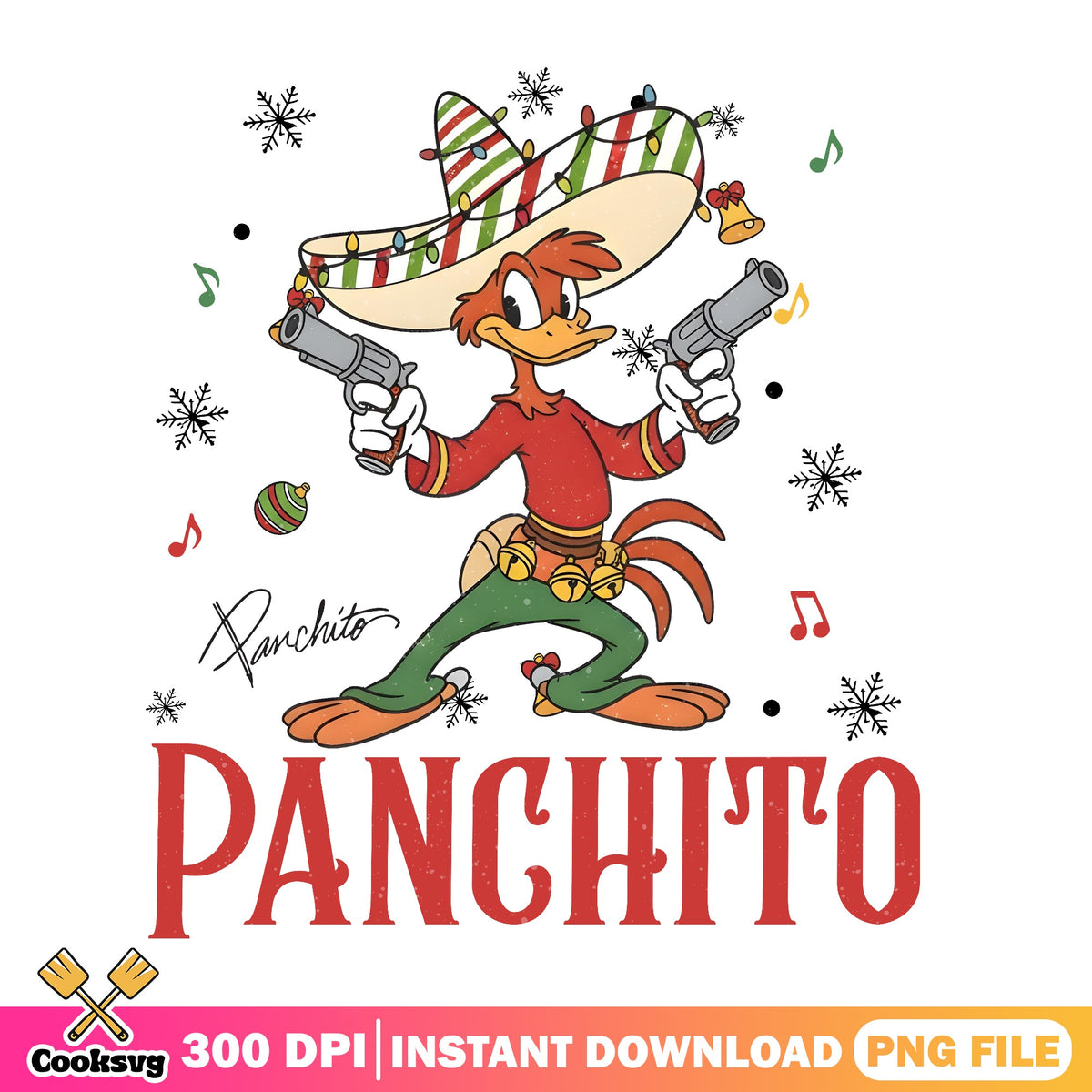 Three caballeros Christmas Panchito