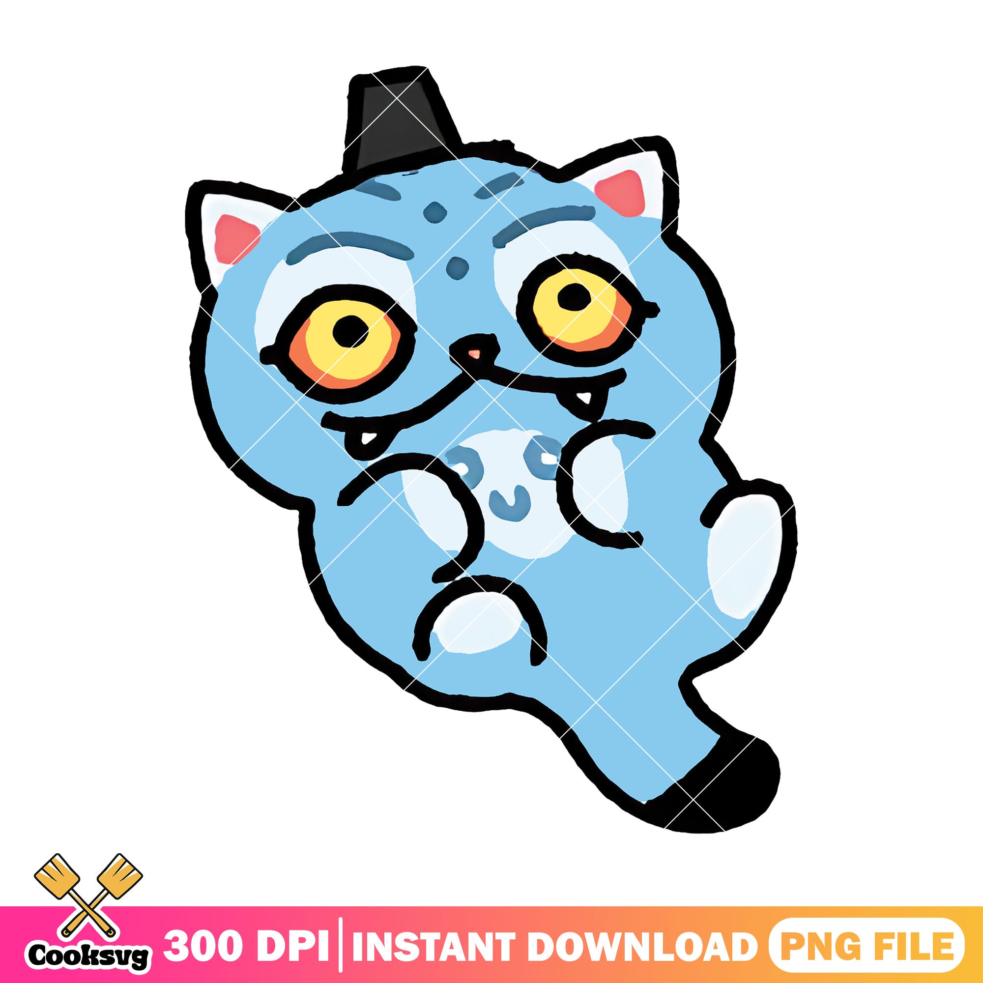 Tiger derpy cute png design, derpy tiger png, kpop demon hunters png ...