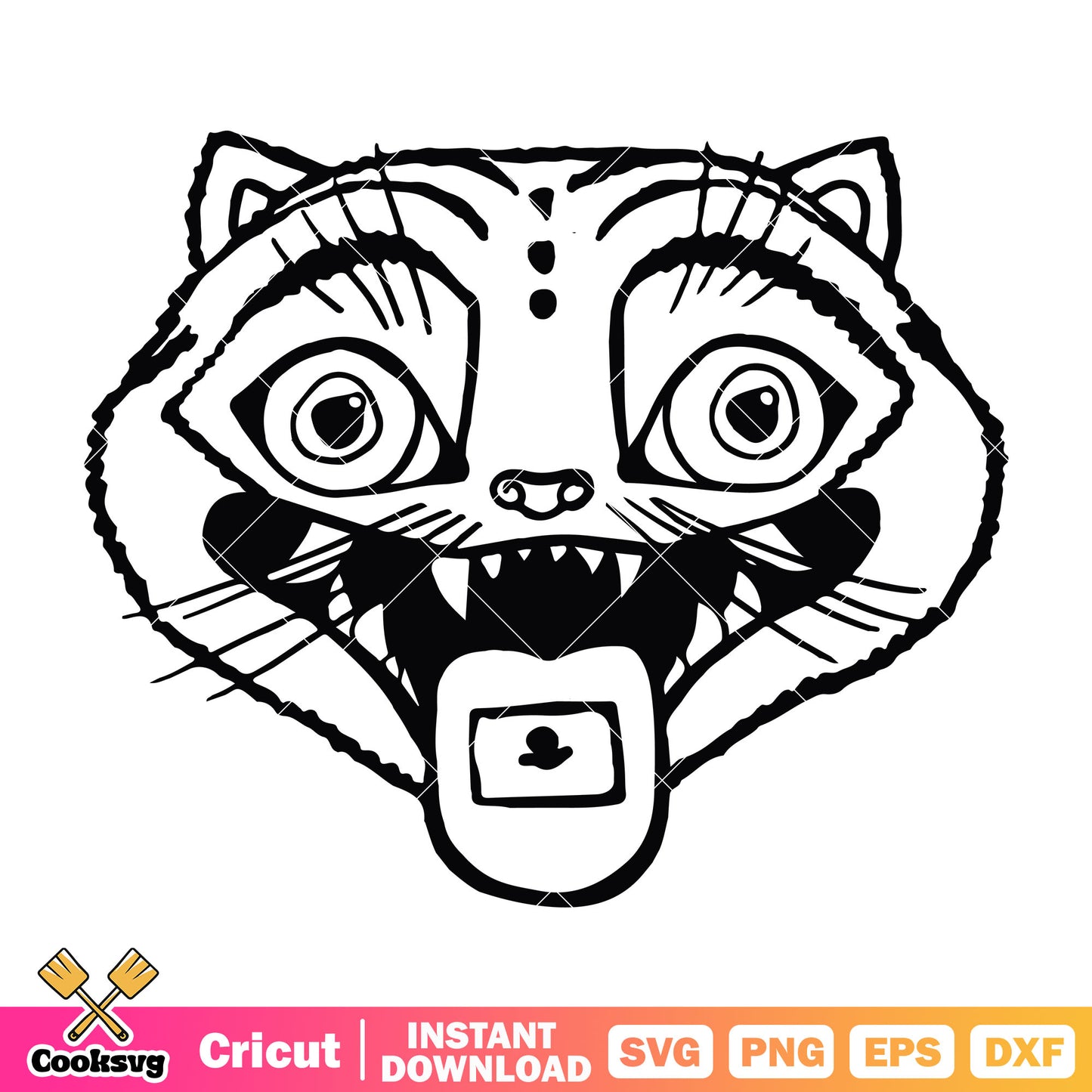 Tiger derpy outline svg, derpy tiger svg, kpop derpy svg
