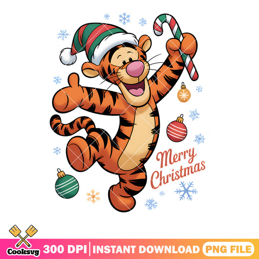 Tiger disney christmas png, winnie the pooh png,​ disney tiger png