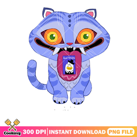 Tiger kpop save the date png, huntrix movie png, derpy kpop png