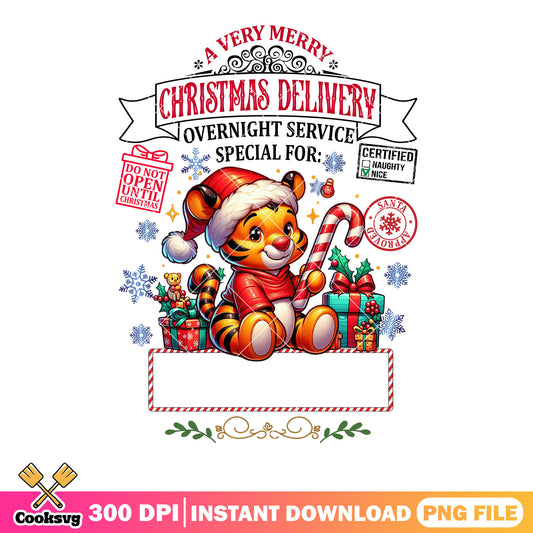 Tiger winnie pooh png, winnie the pooh png, merry christmas png