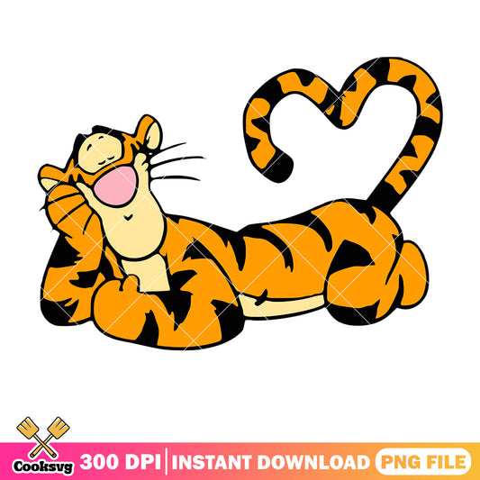 Tigger pooh friends valentine png file, pooh valentine png, winnie the pooh png