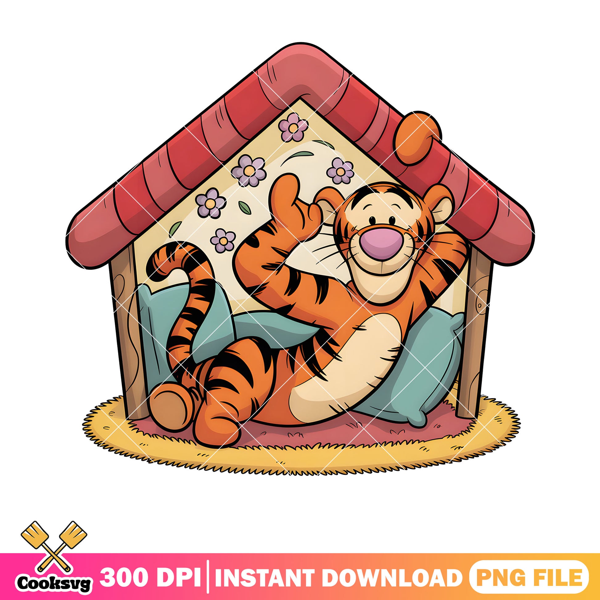 Tigger sleep place png, disney vibes png, disney tigger png