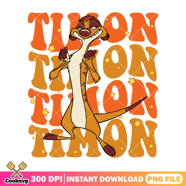 Timon in his vibes png, Timon disney png, the lion king png – Cooksvg