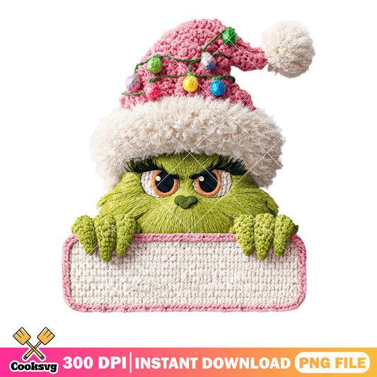 Tiny green monster png, happy christmas png, ​the grinch png