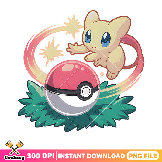 Tiny mew inside pokeball png, pokemon mew png, pokemon card png