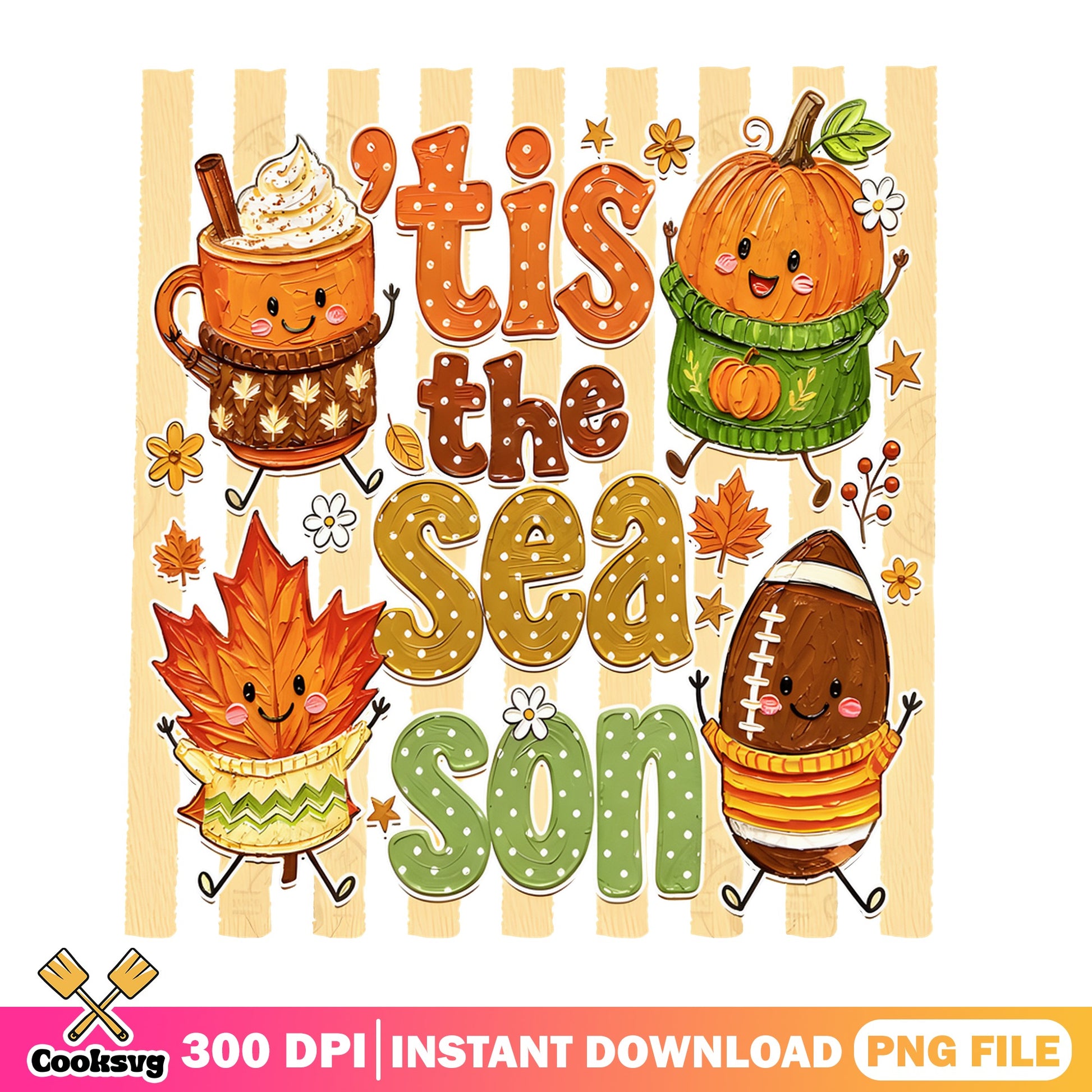 Tis The Season Fall PNG, Autumn Pumpkin PNG, Thanksgiving PNG