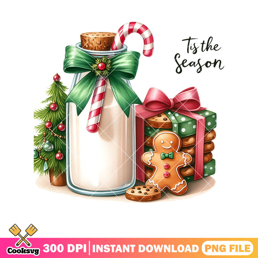 Tis the christmas season png design