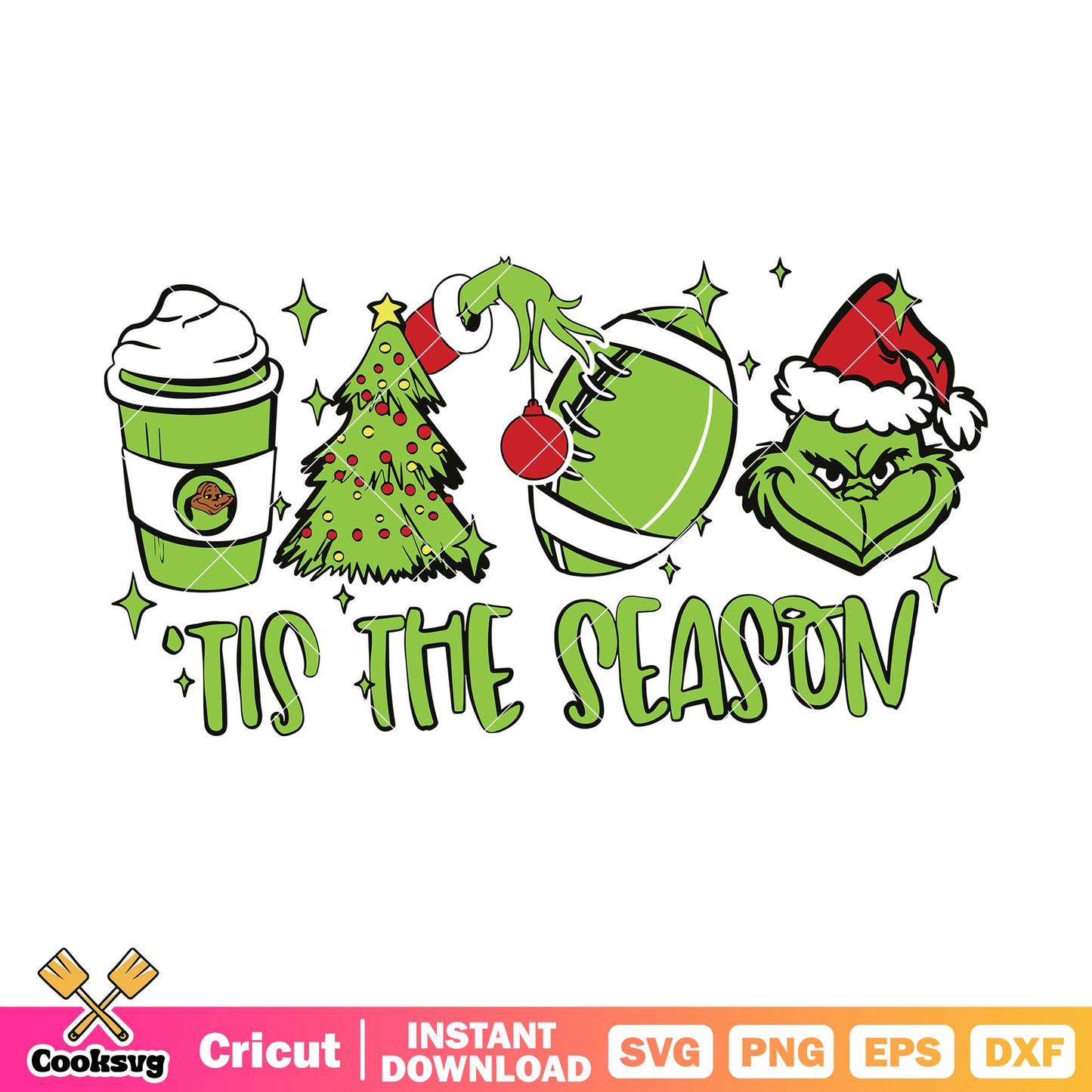 Tis the season grinch head svg, grinch head​ svg, christmas grinch svg