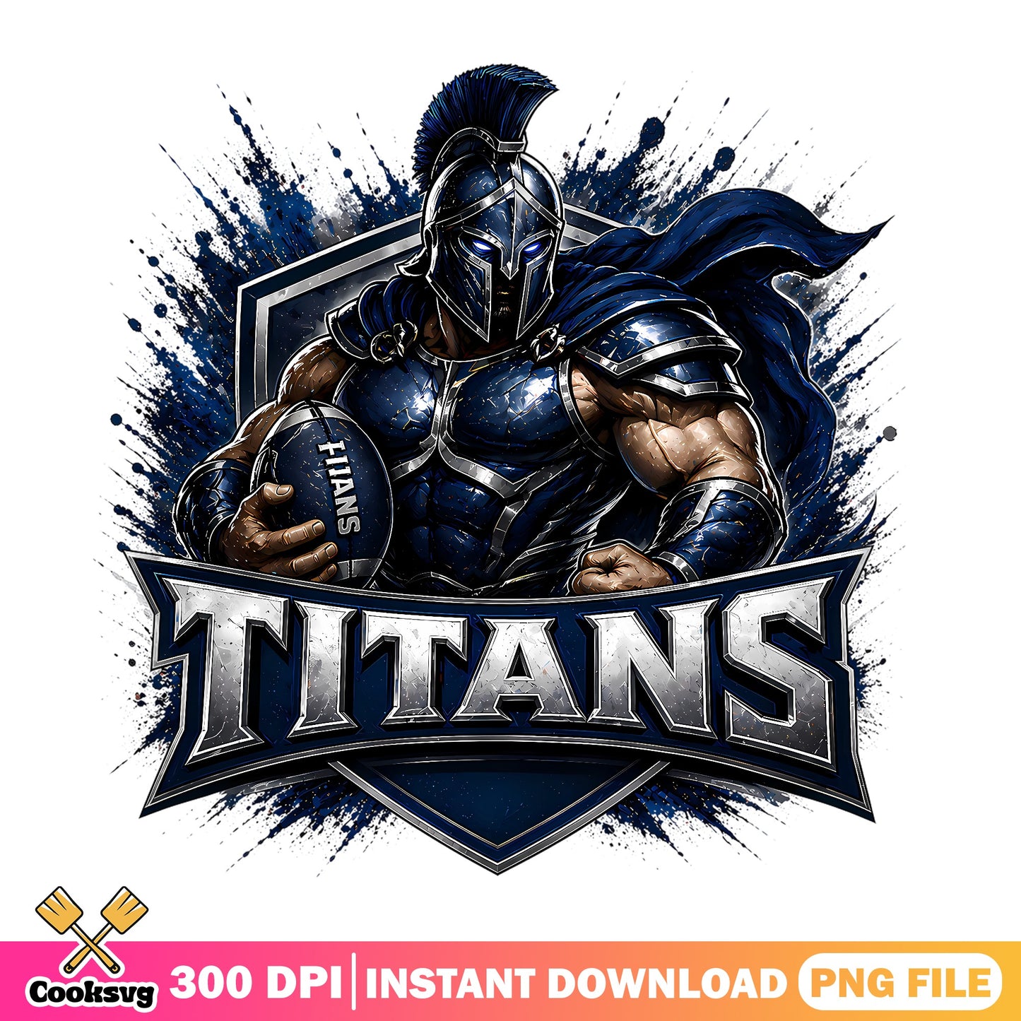 Titans Football Mascot Spartan PNG, Football Team PNG, Sports PNG