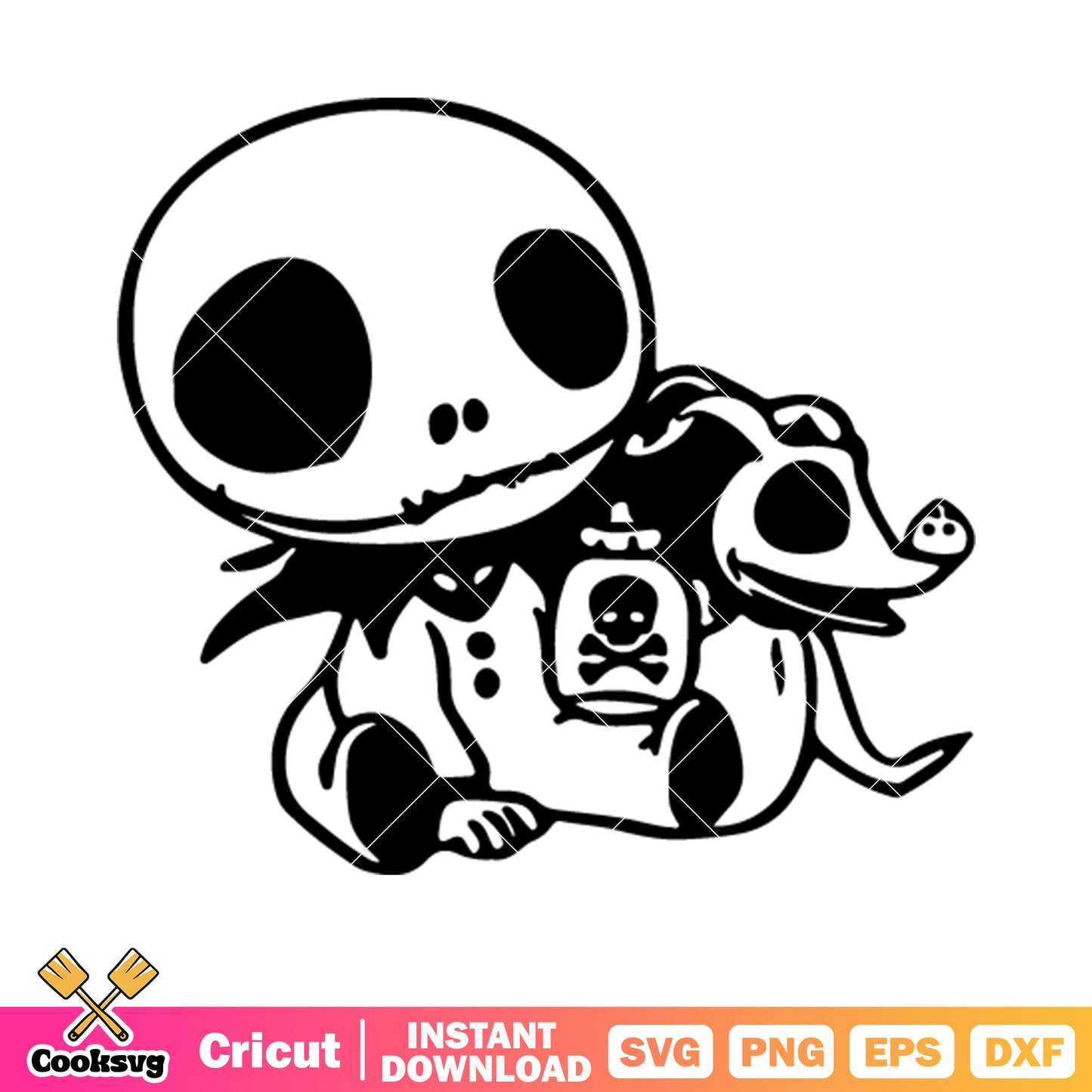 Toxic milk bottle svg, jack skelingeton svg, creepy dog​ svg